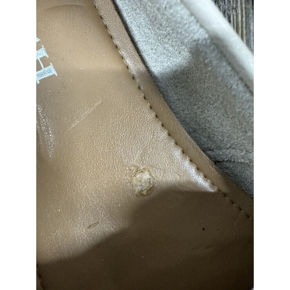 COACH Driving Loafers Fredrica Pebbled Leather Ivory Flats Slip On Womens 8B - Picture 12 of 12